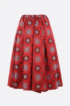 Pantaloni>COMME DES GARÇONS gonna-pantalone in jacquard Rosso