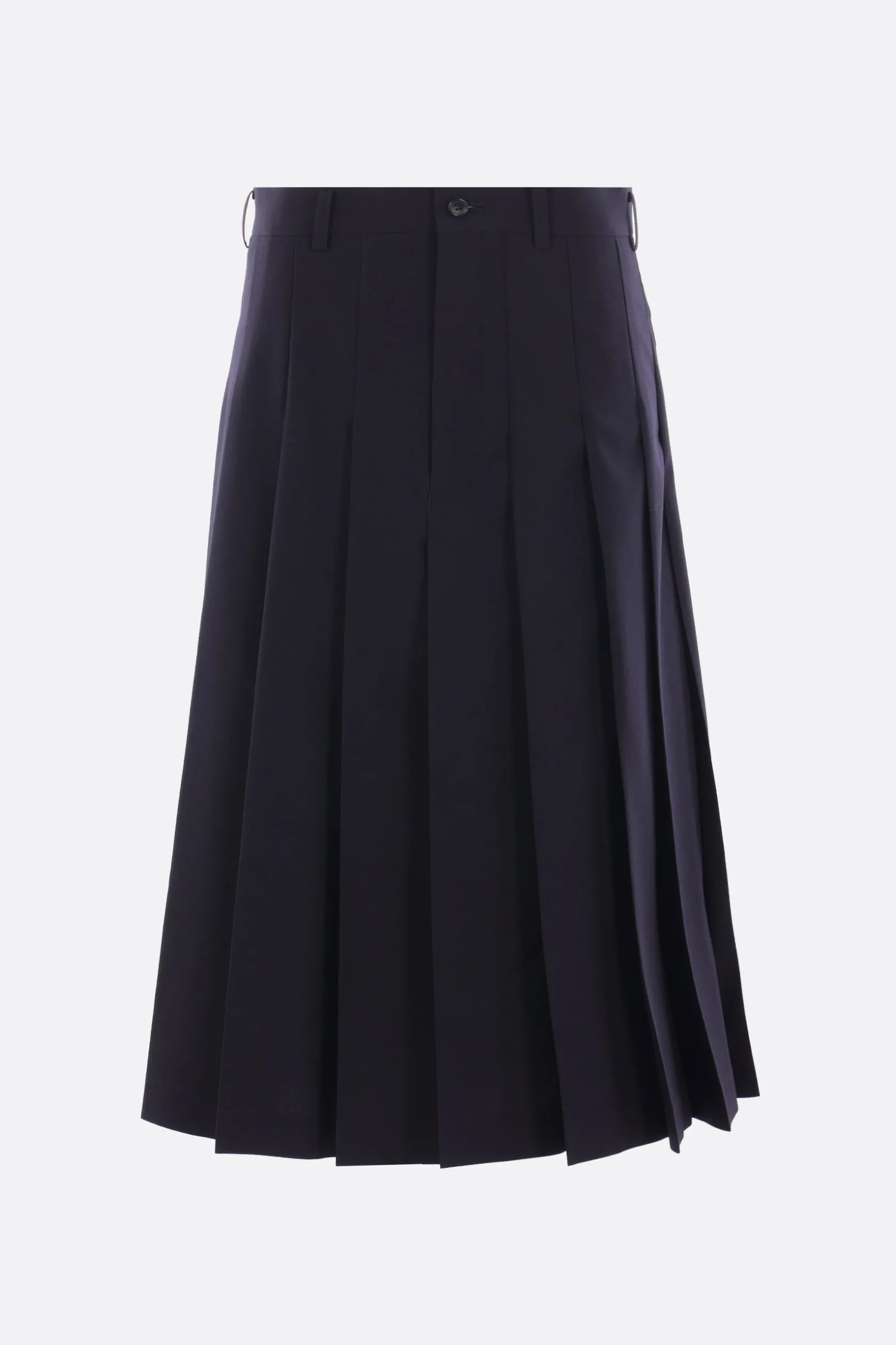 Pantaloni>COMME DES GARÇONS COMME des GARÇONS gonna-pantalone in lana plissé Blu