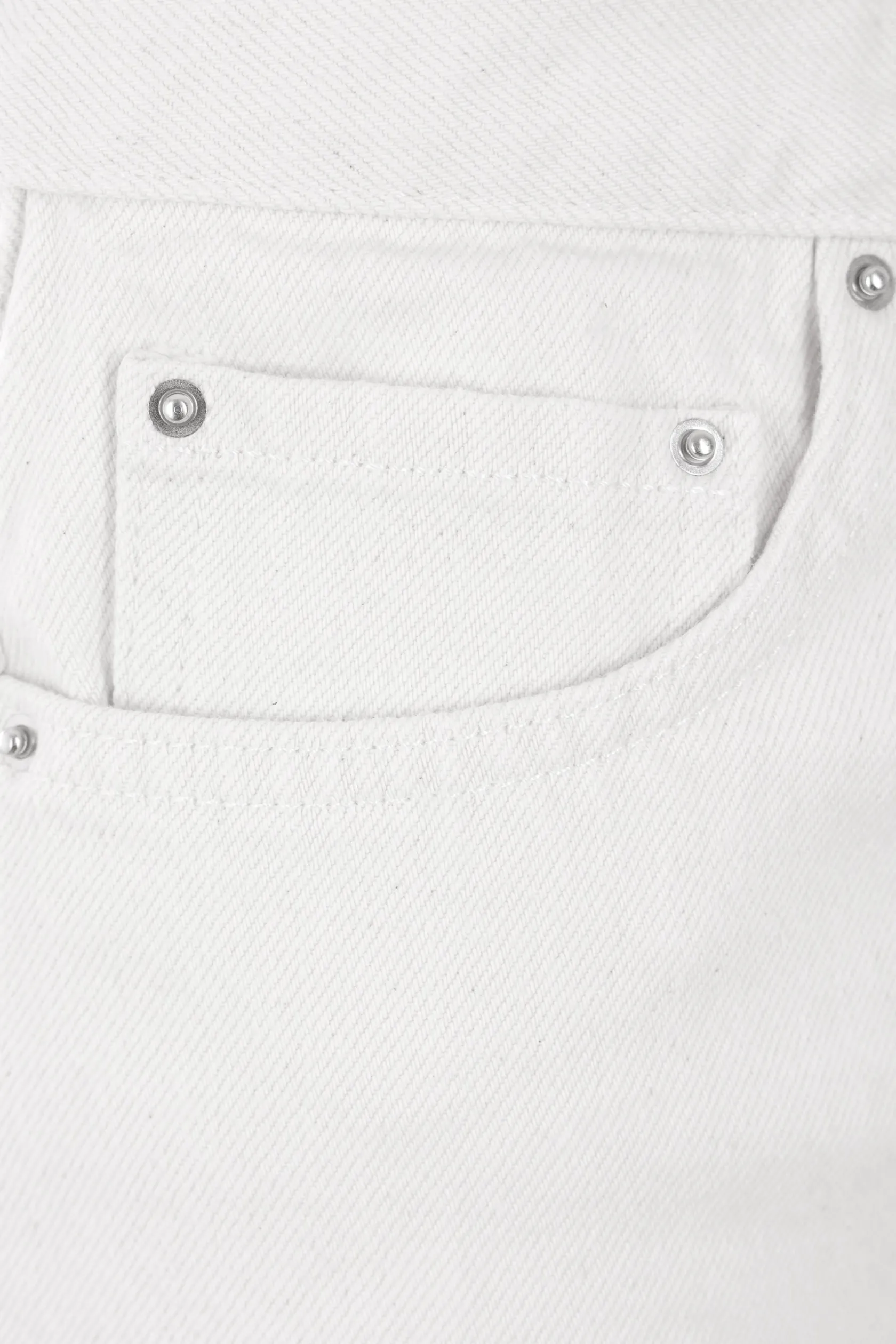 Jeans>TOTEME jeans a gamba ampia in cotone organico Bianco