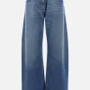 Jeans>ACNE STUDIOS jeans a gamba ampia in denim con cintura Blu