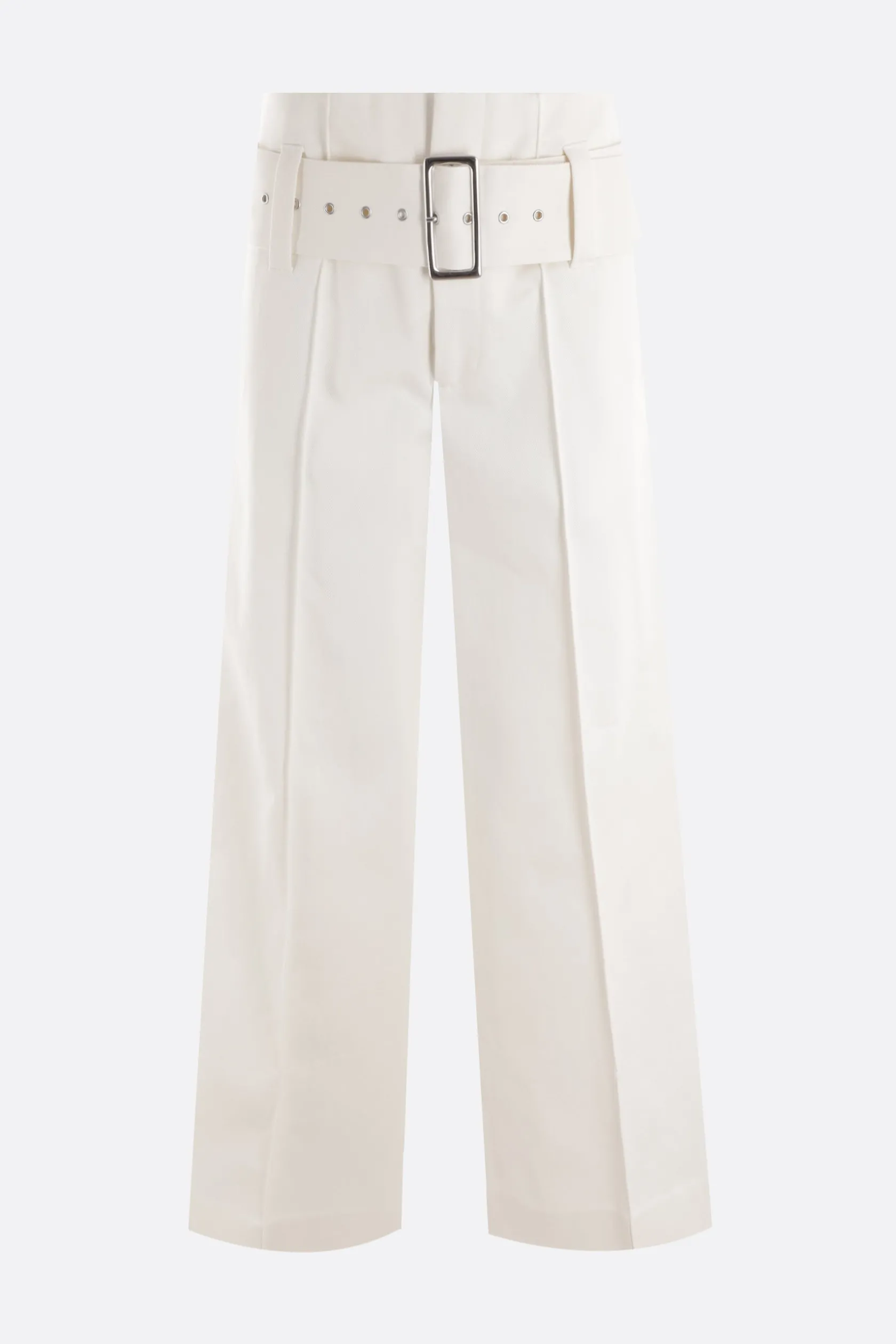 Pantaloni>10 CORSO COMO jeans a gamba ampia in denim stretch Bianco