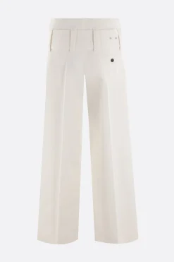 Pantaloni>10 CORSO COMO jeans a gamba ampia in denim stretch Bianco