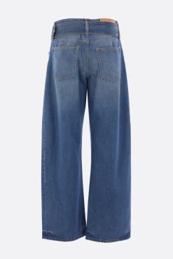 Jeans>ACNE STUDIOS jeans a gamba ampia in denim con cintura Blu