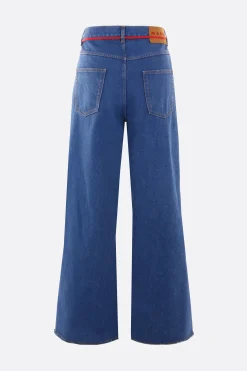 Jeans>MARNI jeans a gamba ampia in denim Blu
