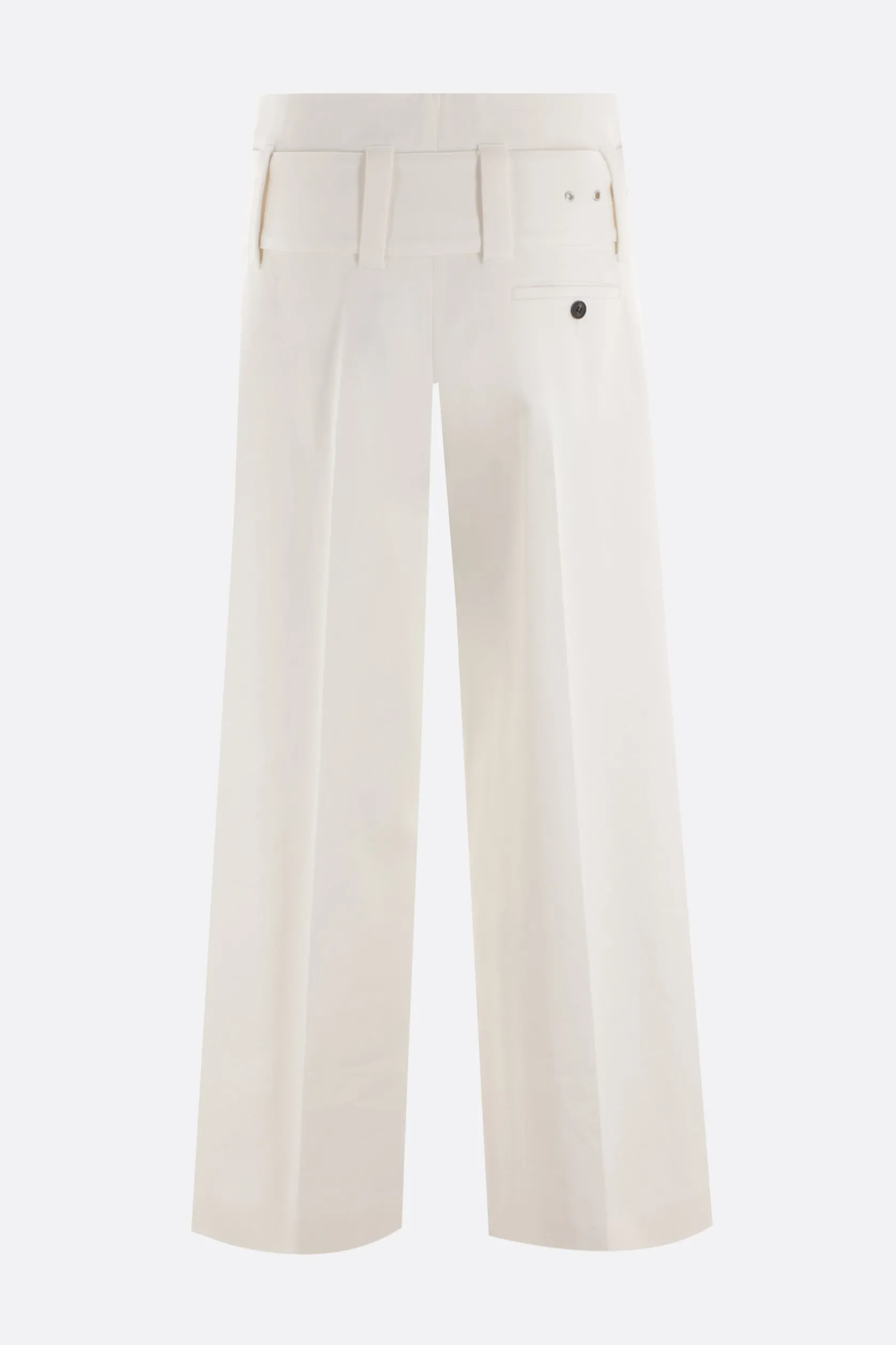 Pantaloni>10 CORSO COMO jeans a gamba ampia in denim stretch Bianco
