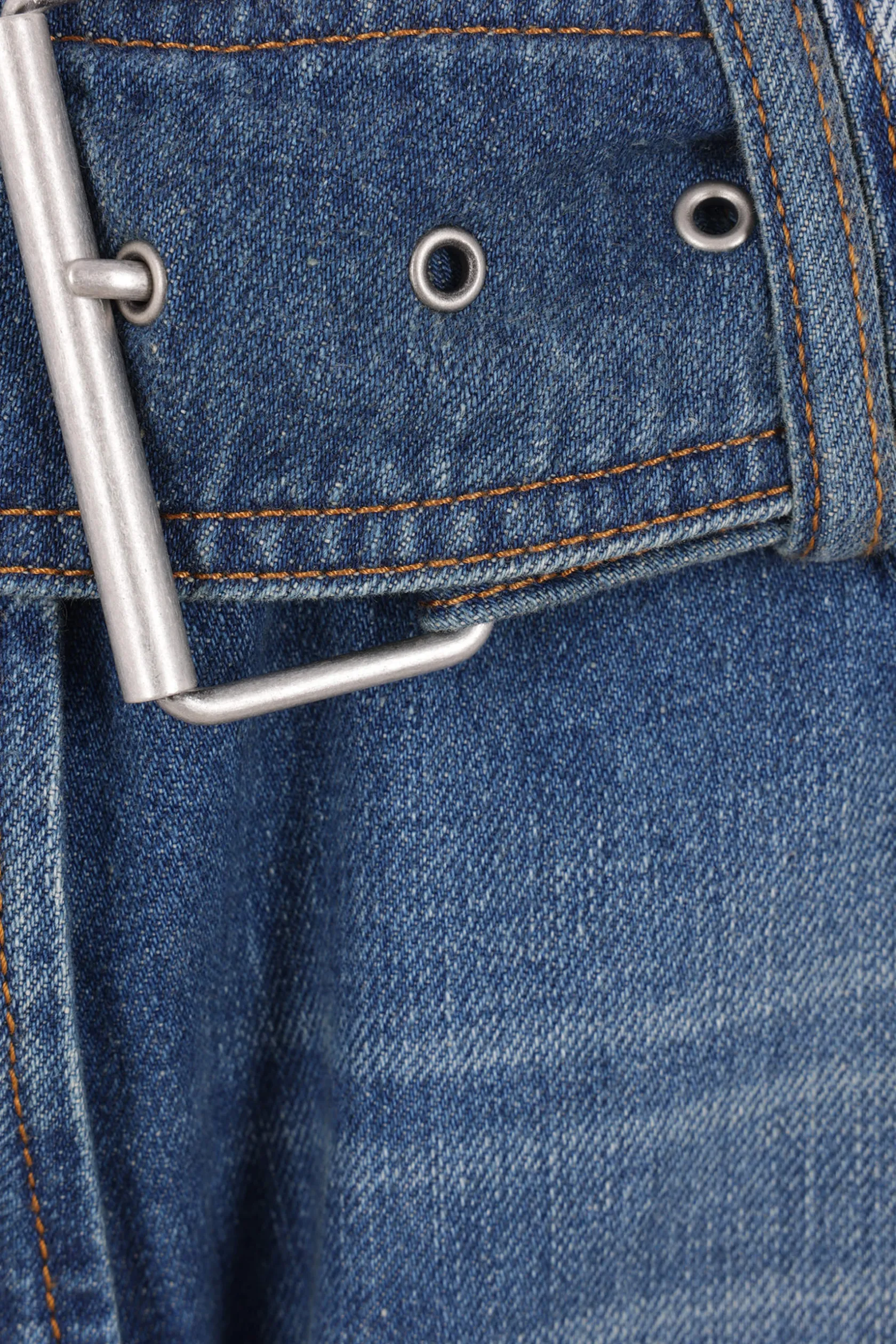 Jeans>ACNE STUDIOS jeans a gamba ampia in denim con cintura Blu