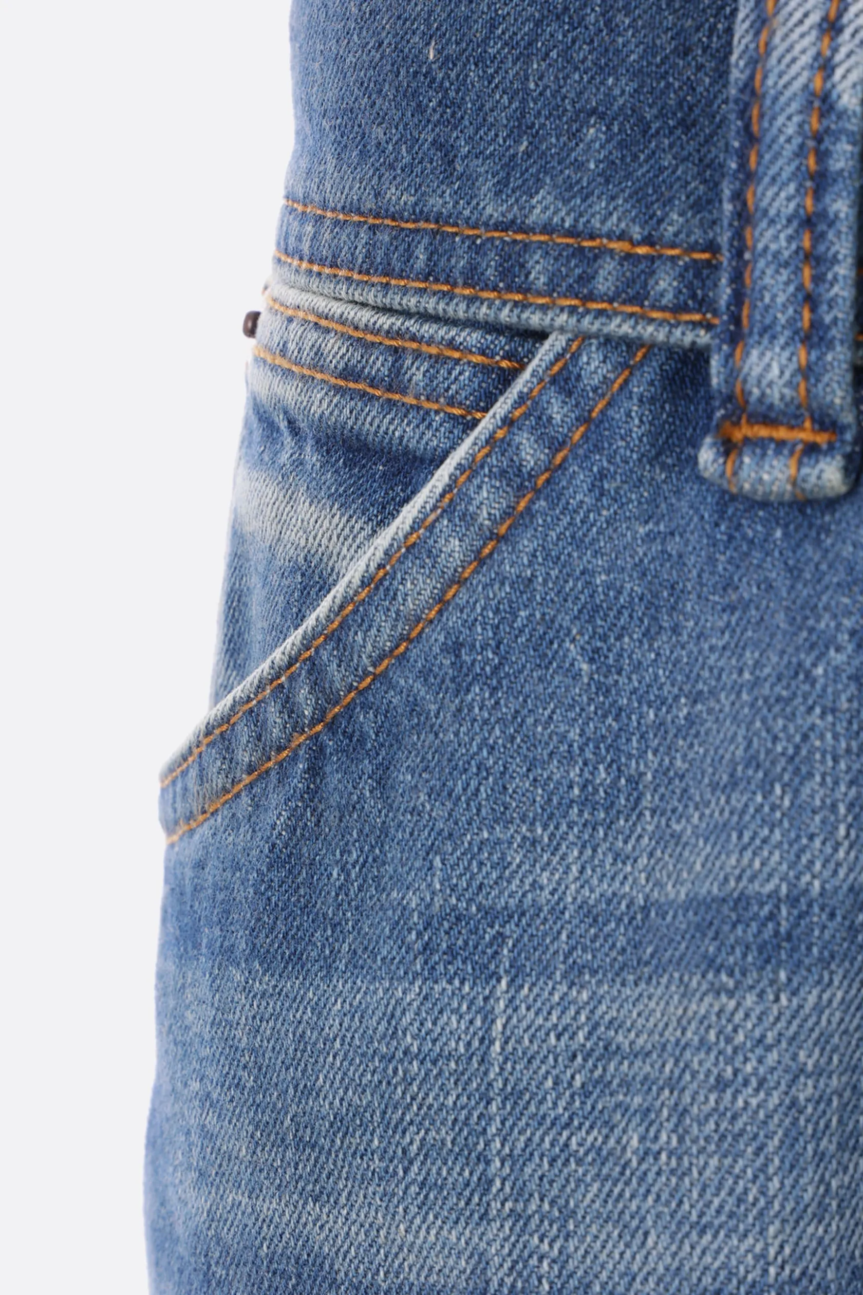 Jeans>ACNE STUDIOS jeans a gamba ampia in denim con cintura Blu