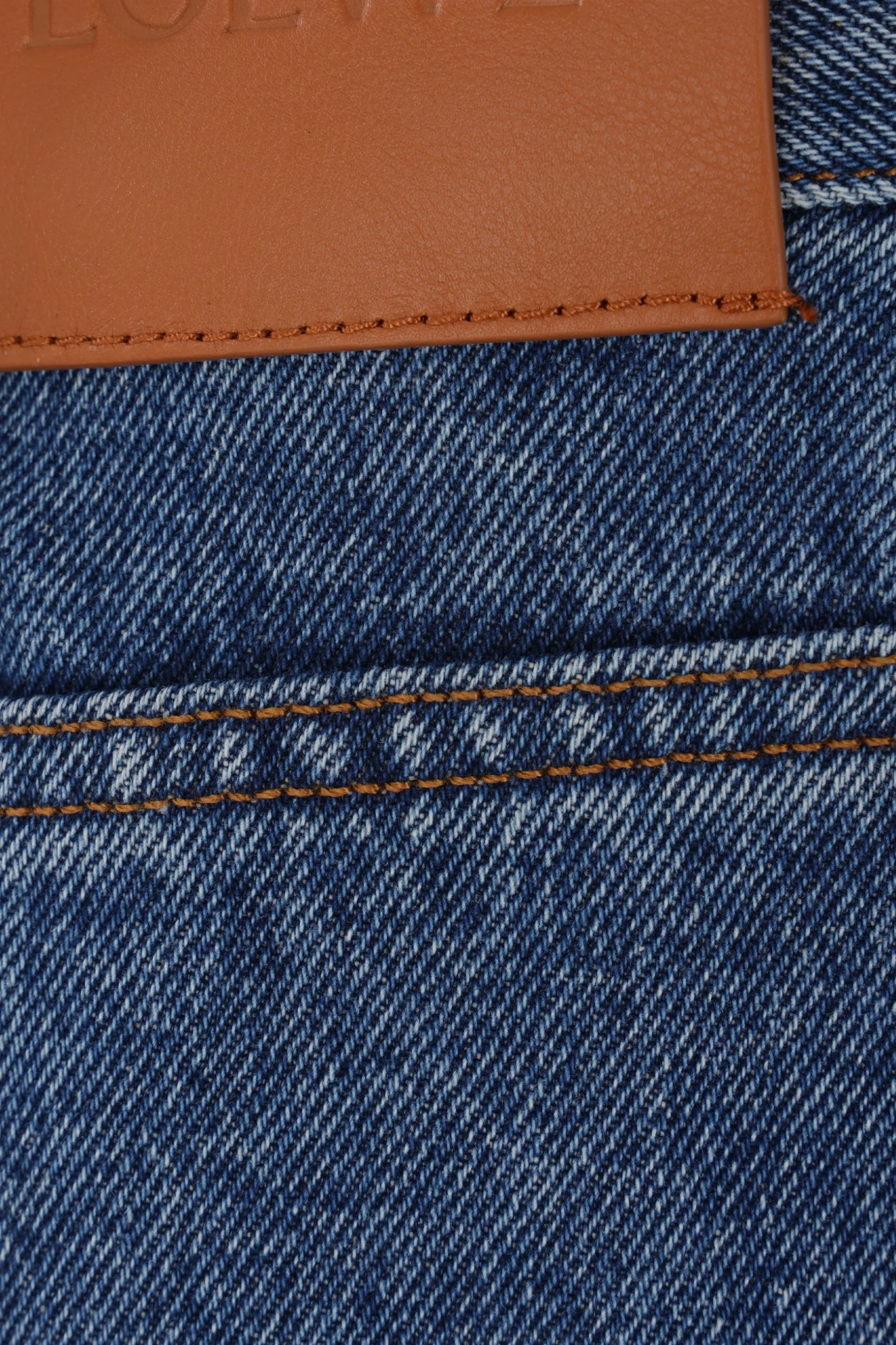 Jeans>LOEWE jeans baggy Anagram in denim Blu