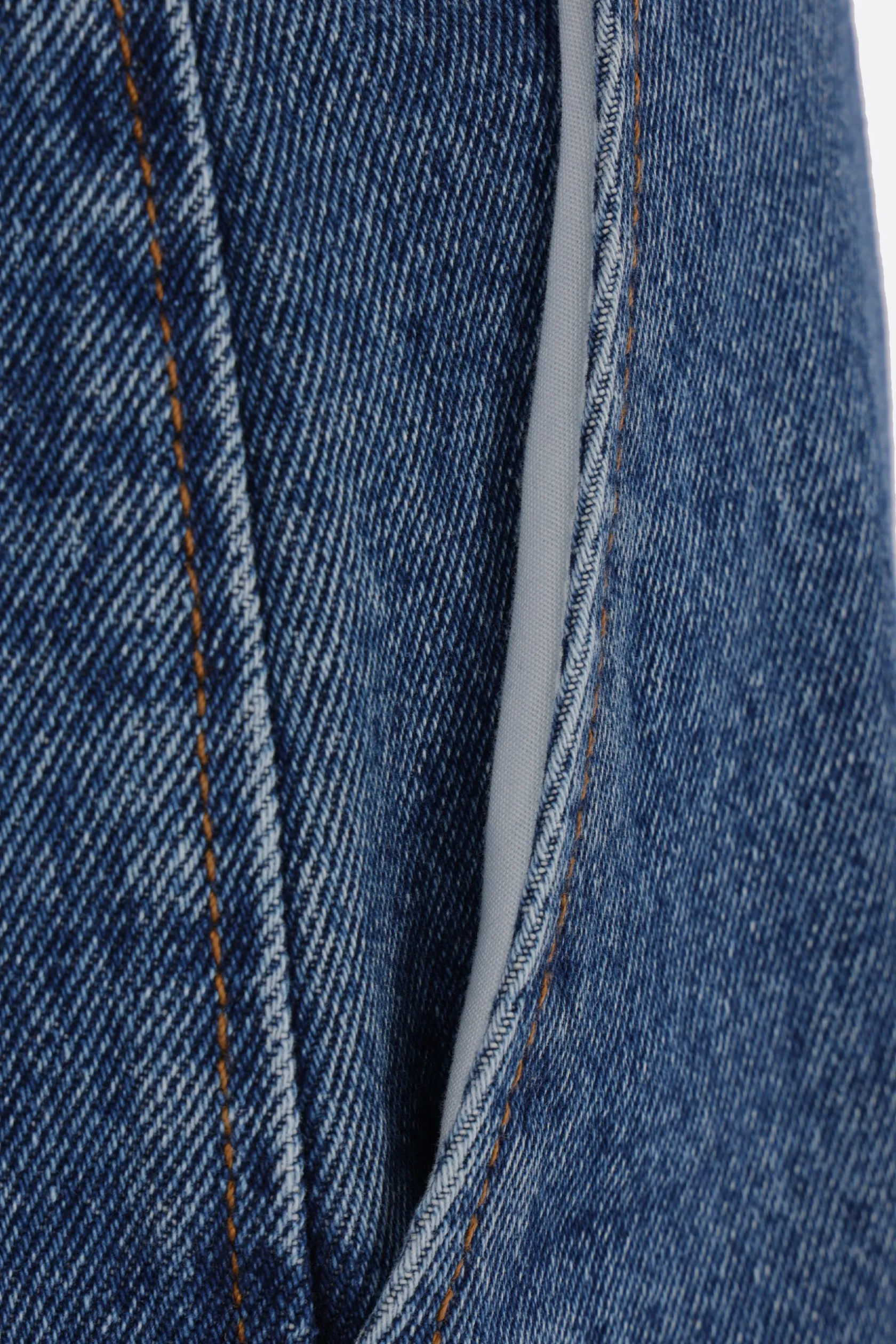 Jeans>LOEWE jeans baggy Anagram in denim Blu