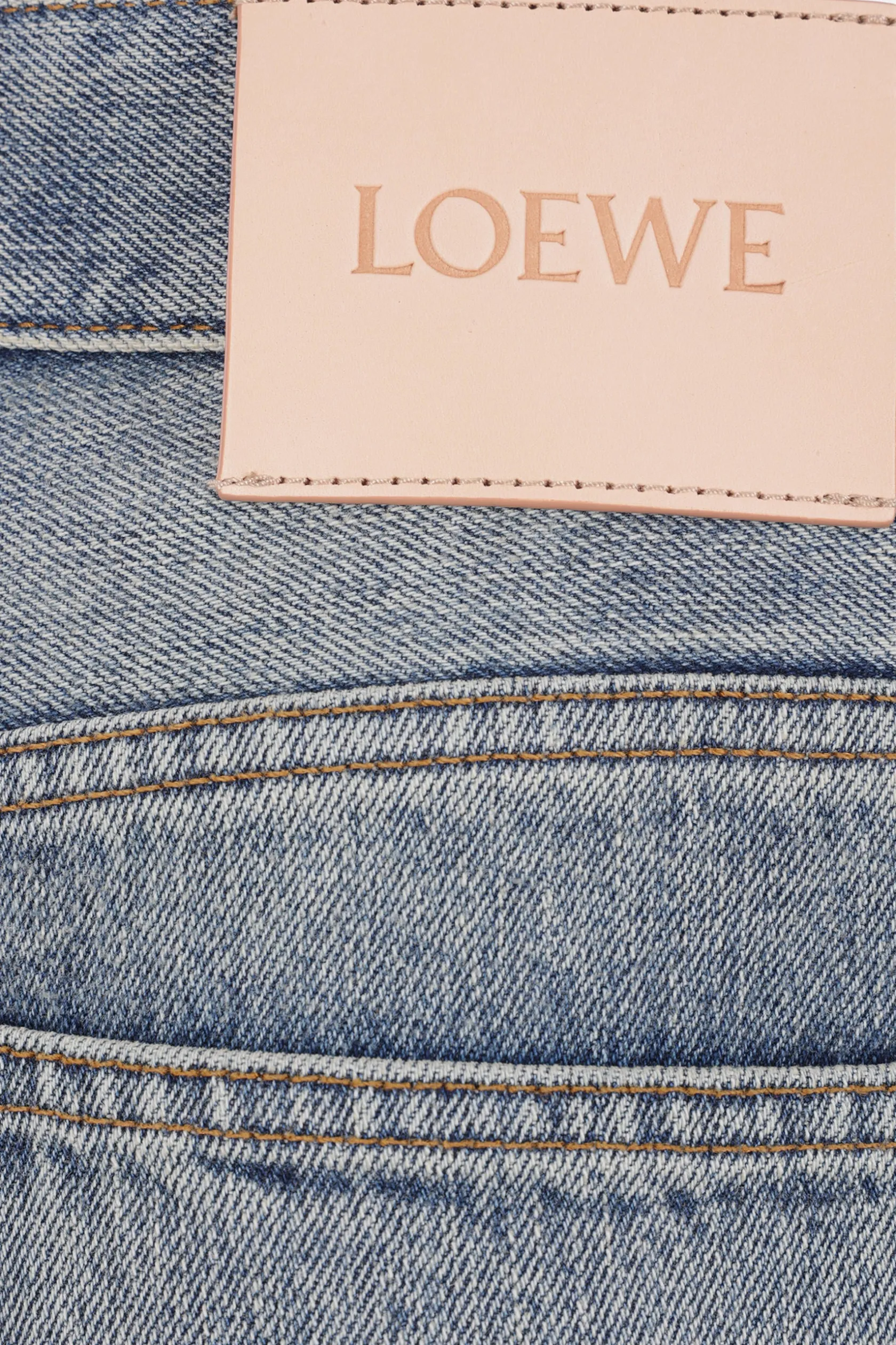 Jeans>LOEWE jeans Barrel Anagram in denim Blu