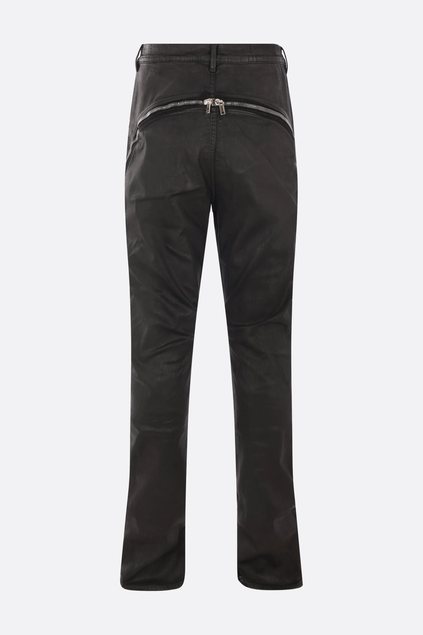 Jeans>RICK OWENS DRKSHDW jeans Bolan Banana in denim stretch resinato Nero