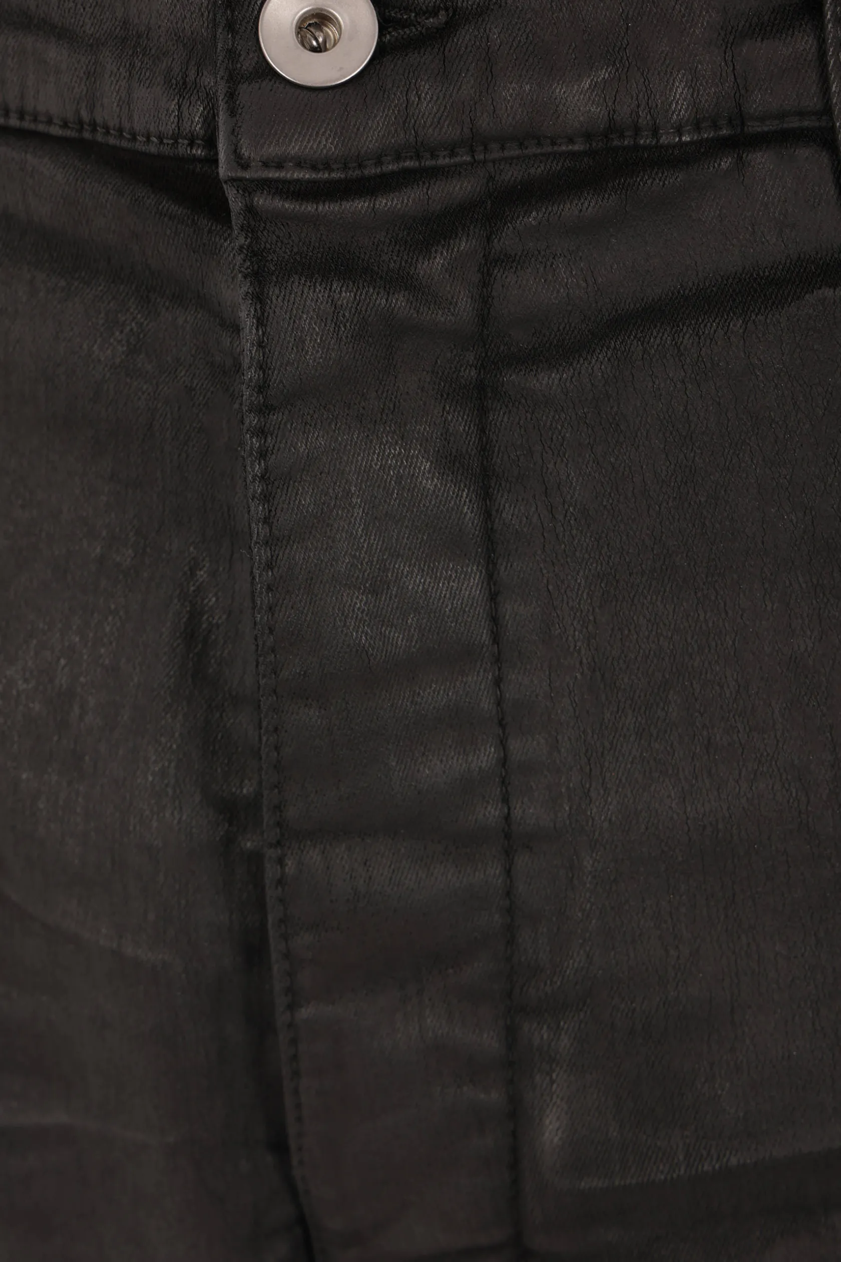 Jeans>RICK OWENS DRKSHDW jeans Bolan Banana in denim stretch resinato Nero