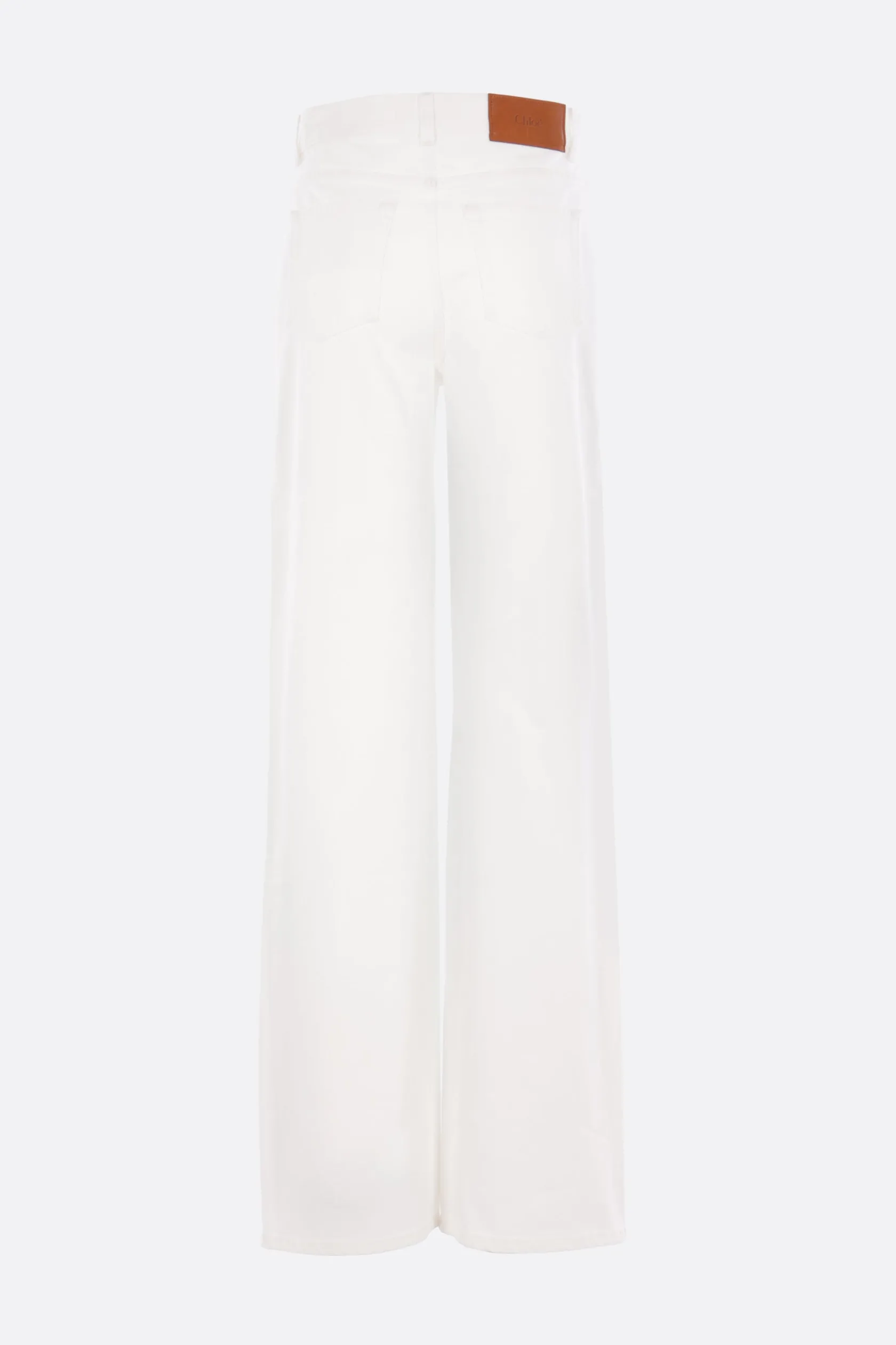 Jeans>CHLOÉ jeans flare in denim Bianco