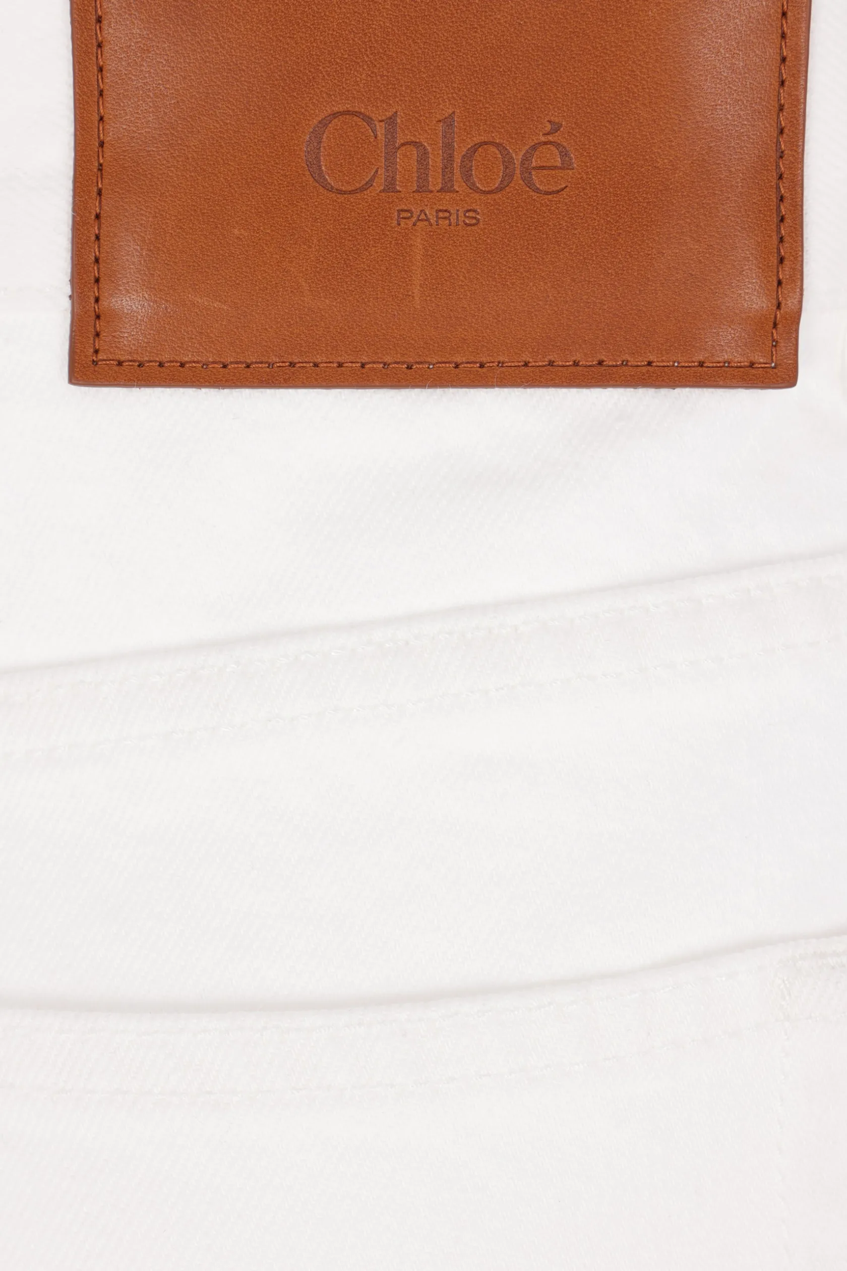 Jeans>CHLOÉ jeans flare in denim Bianco