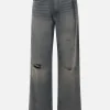 Jeans>MM6 jeans in denim con pinces invertite Grigio