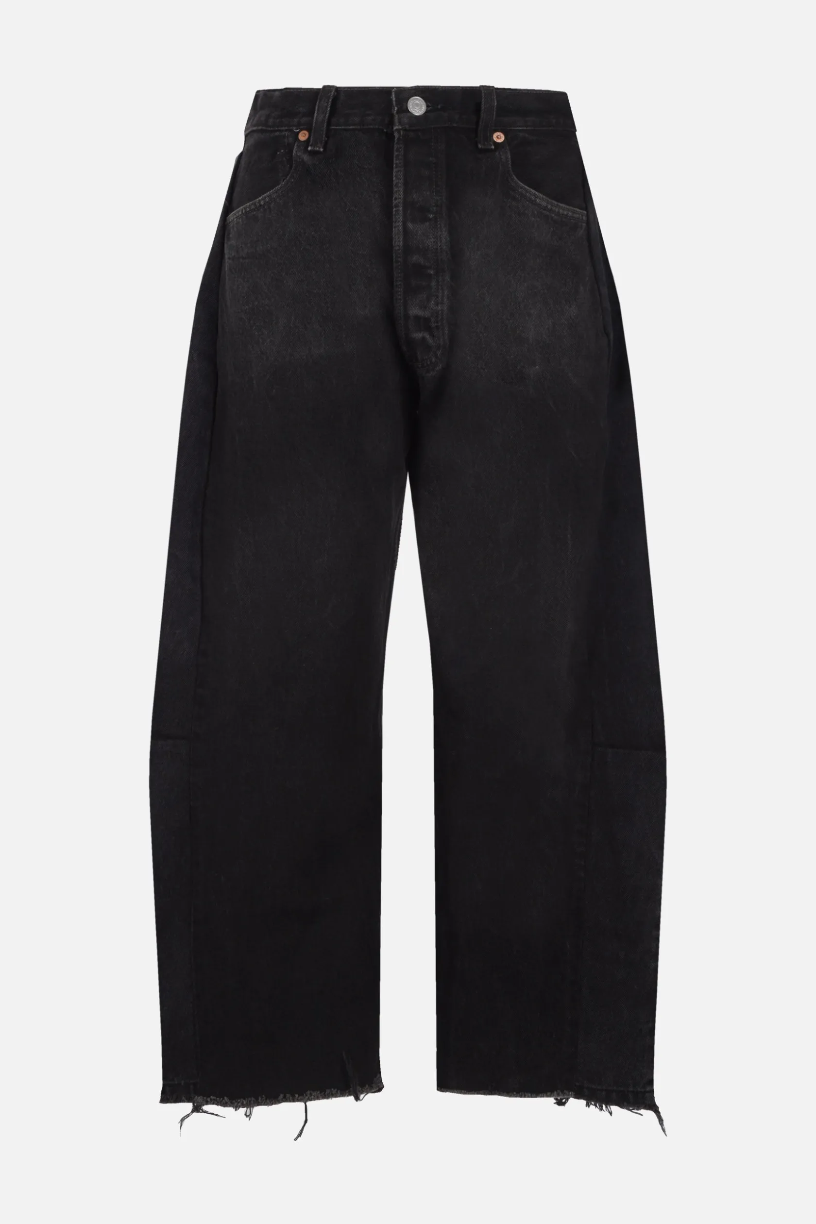 Jeans>B-SIDES jeans Lasso in denim vintage rigenerato Nero