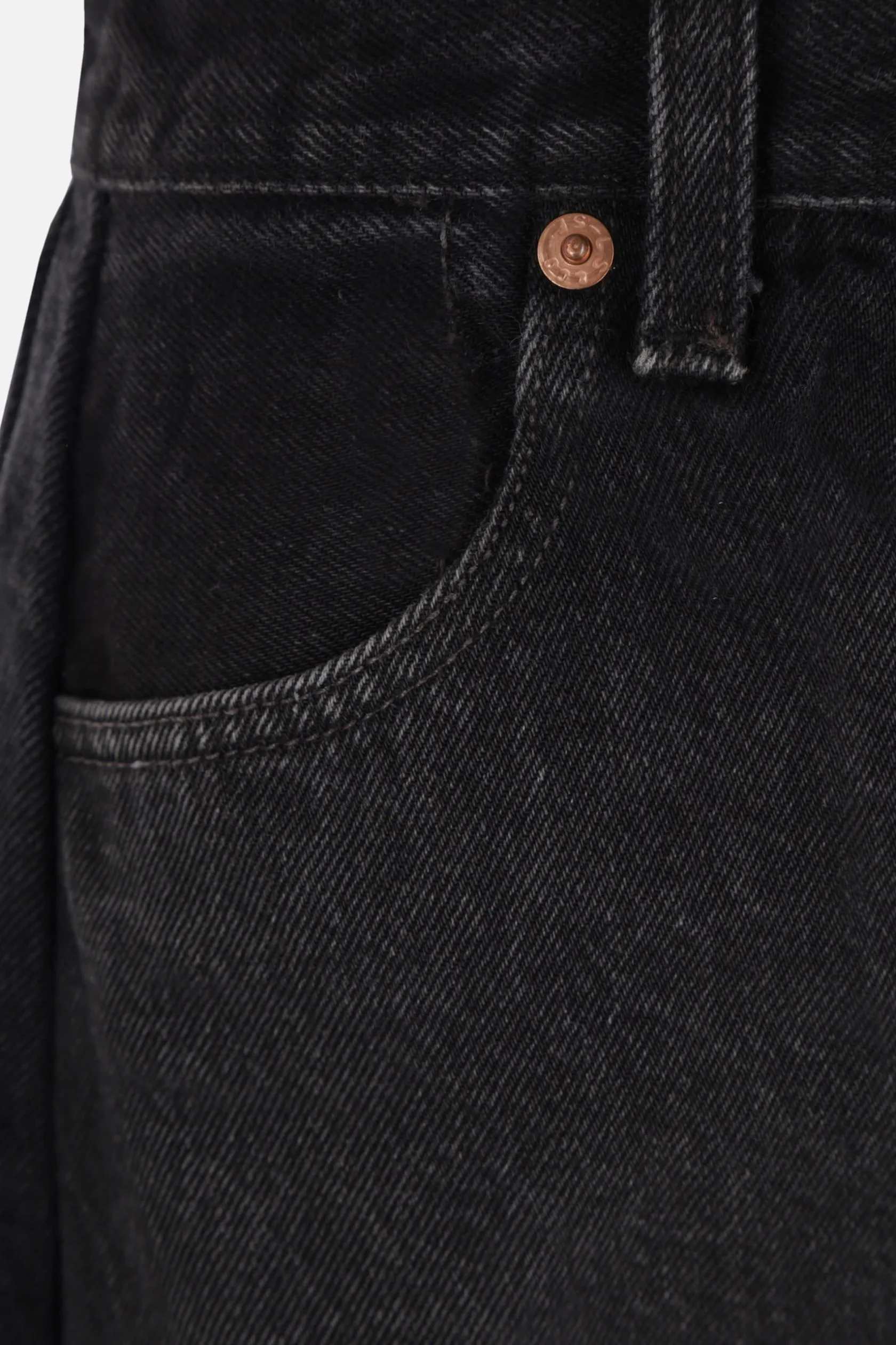 Jeans>B-SIDES jeans Lasso in denim vintage rigenerato Nero