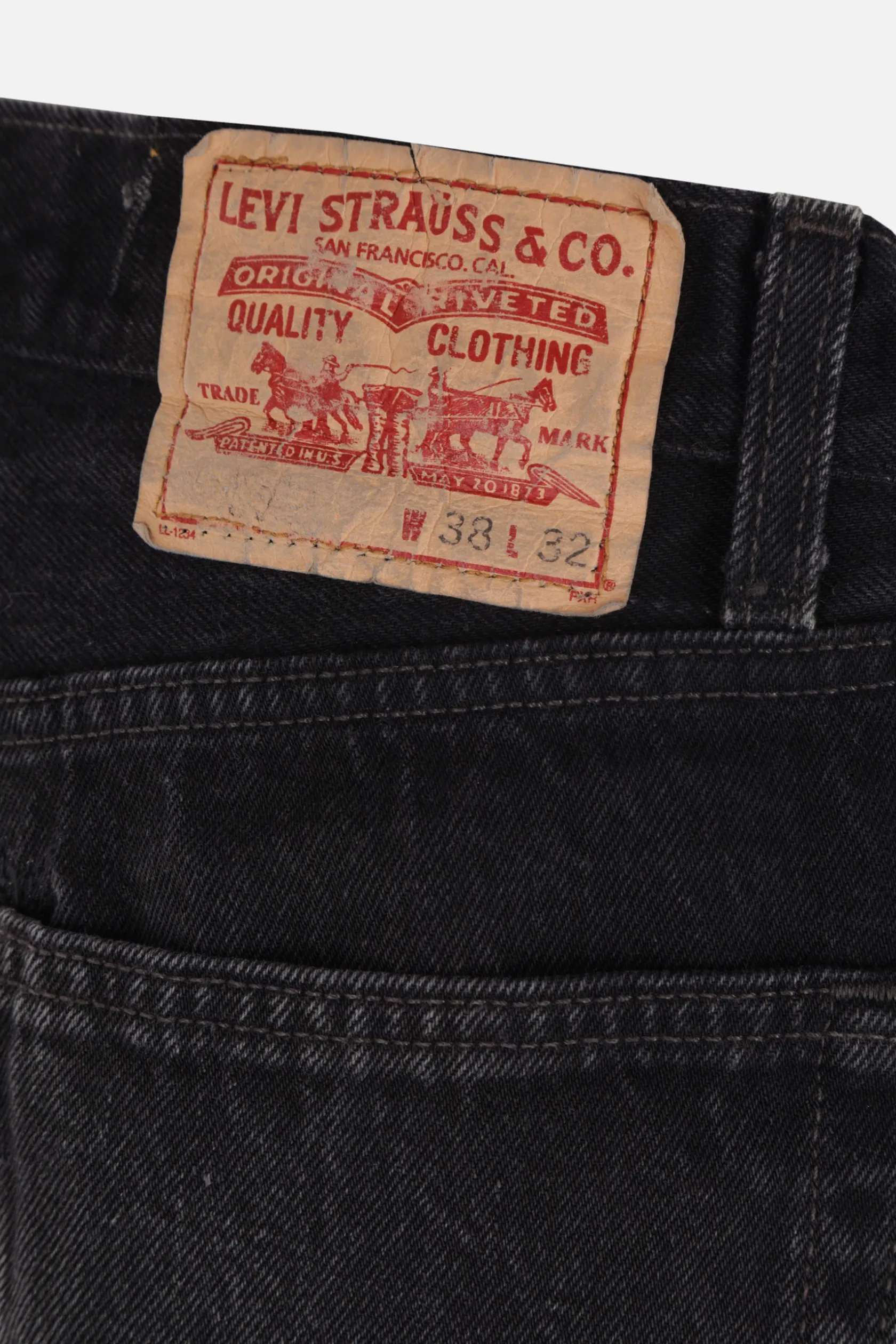 Jeans>B-SIDES jeans Lasso in denim vintage rigenerato Nero