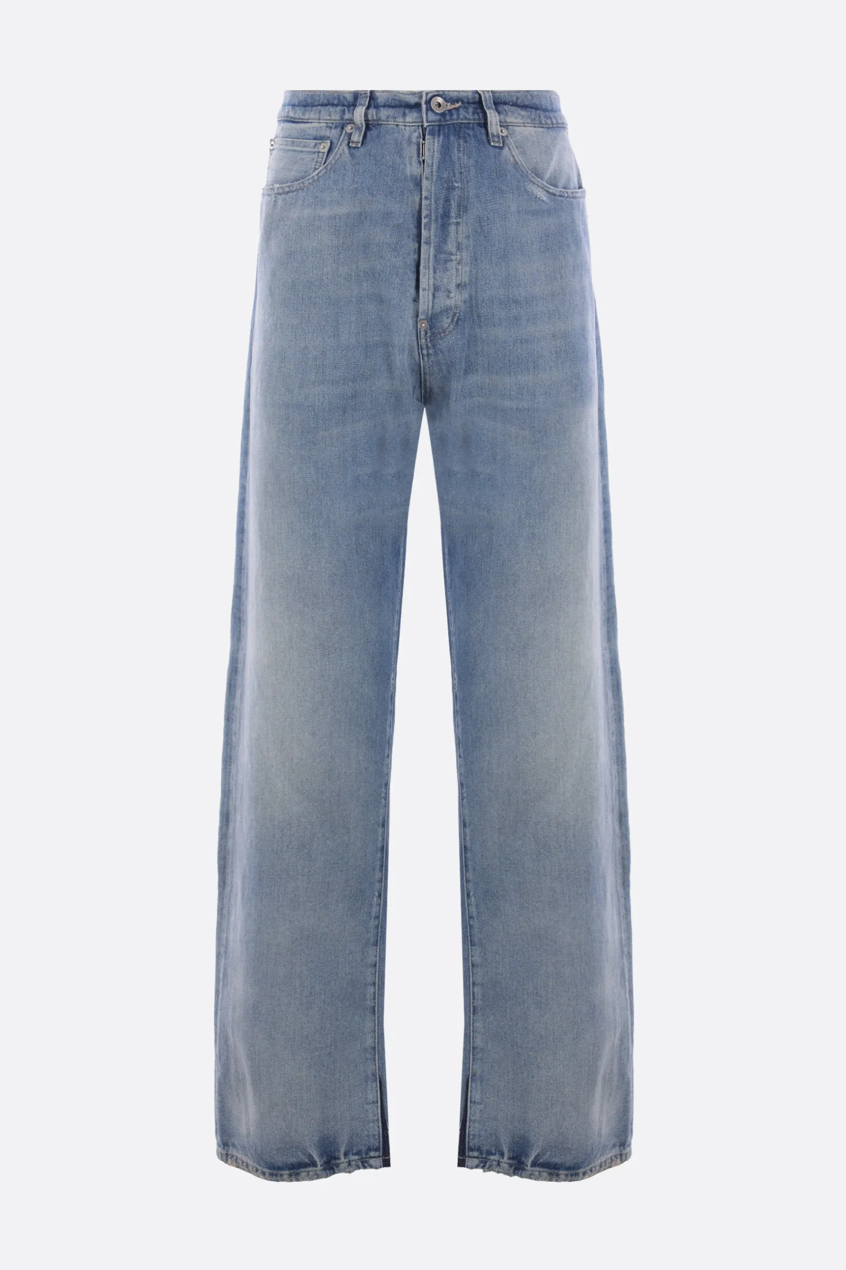 Jeans>MAISON MARGIELA jeans loose-fit in denim con fibbia Blu