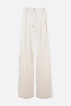 Jeans>DRIES VAN NOTEN jeans palazzo Pamplona in denim Bianco