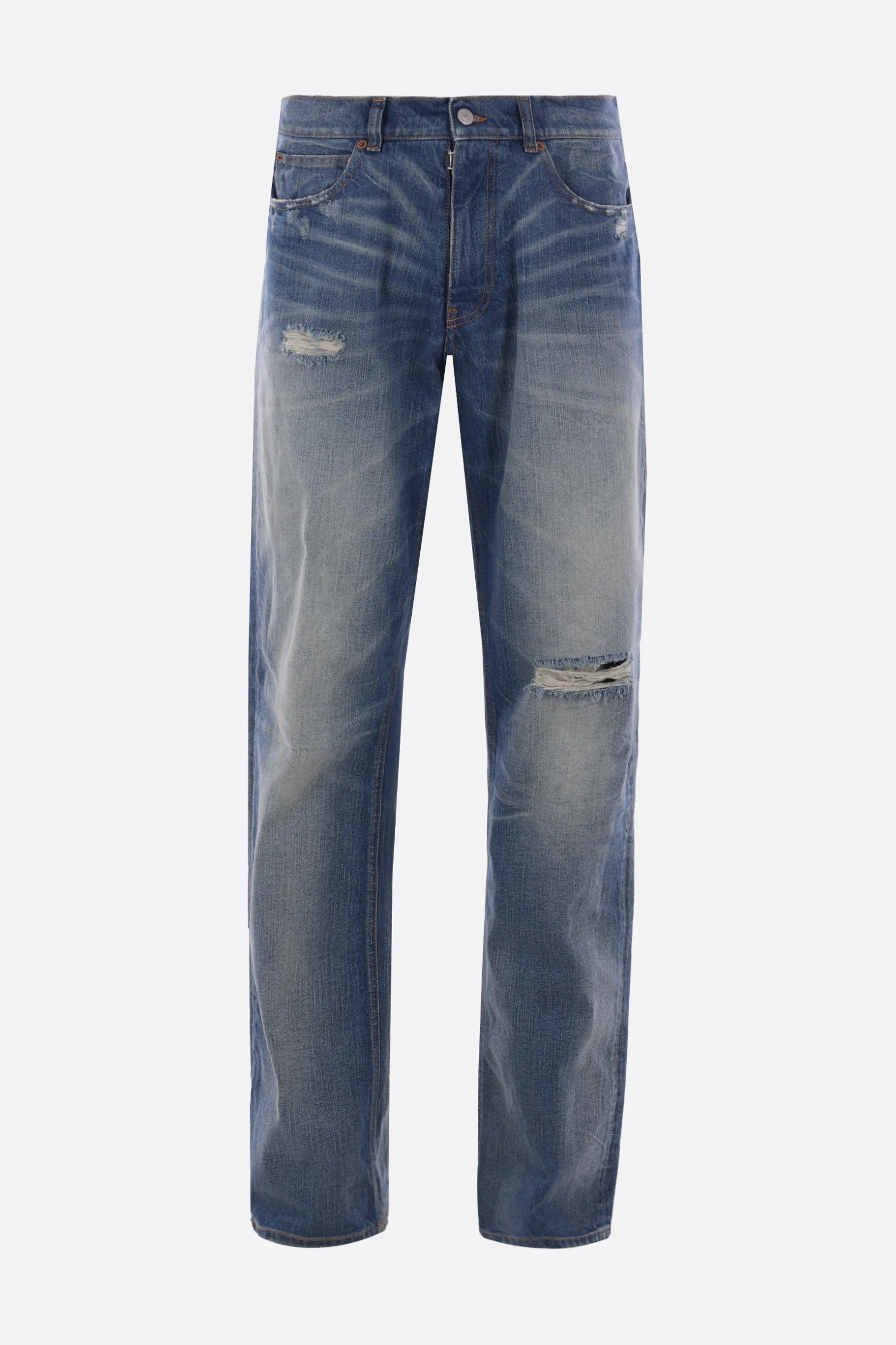 Jeans>MM6 jeans straight-fit in denim Blu