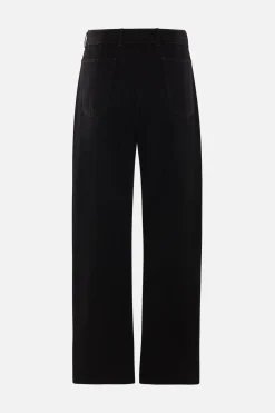 Jeans>LEMAIRE jeans twisted a gamba larga in denim Nero