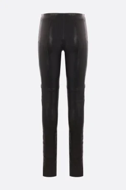 Pantaloni>ANN DEMEULEMEESTER legging Signe in nappa stretch Nero