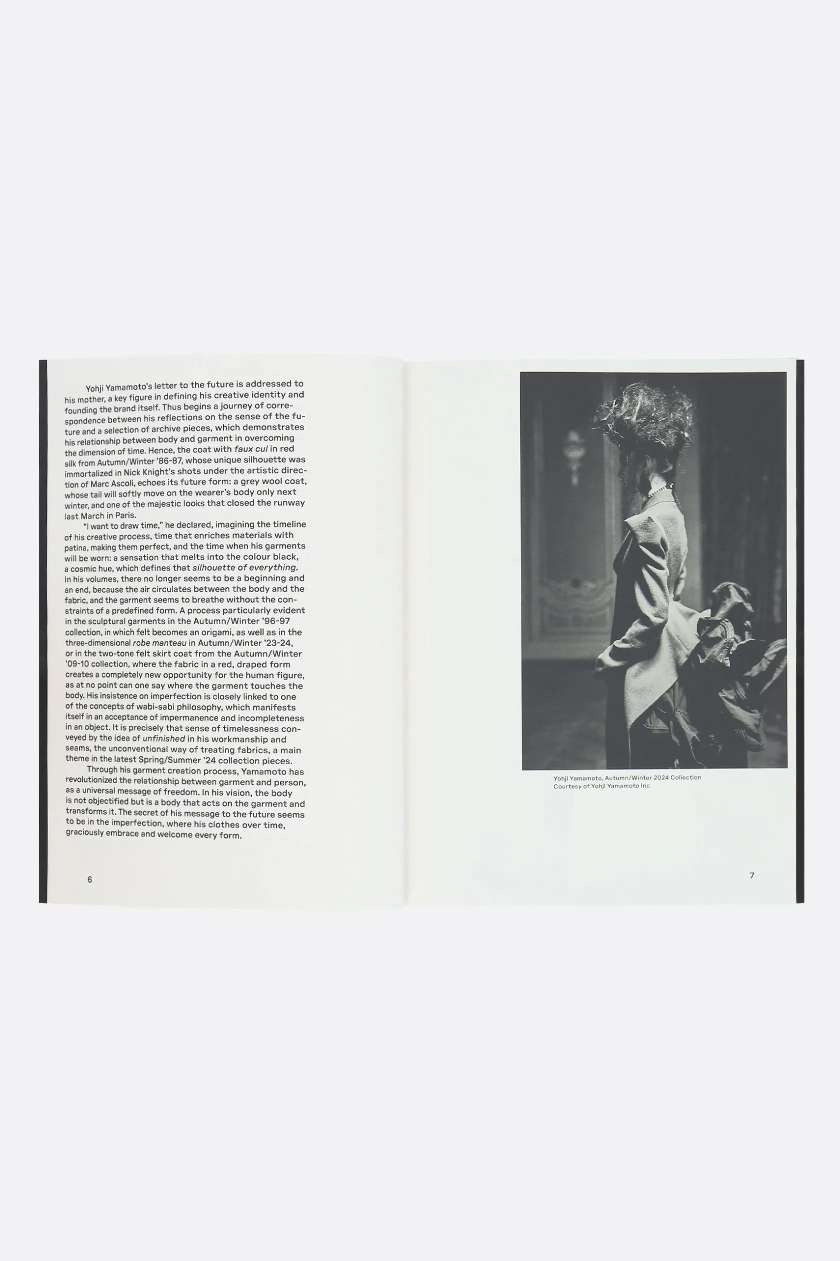 Lifestyle>10 CORSO COMO libro Yohji Yamamoto. Letter to the Future Nero