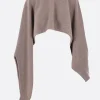 Capispalla>NICCOLÒ PASQUALETTI mantella Dilato in lana e cashmere Marrone