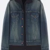 Capispalla>JUNYA WATANABE mantella in denim e gabardine Blu