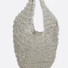 Borse A Mano>MAEDEN Market Net in pelle crochet Neutro