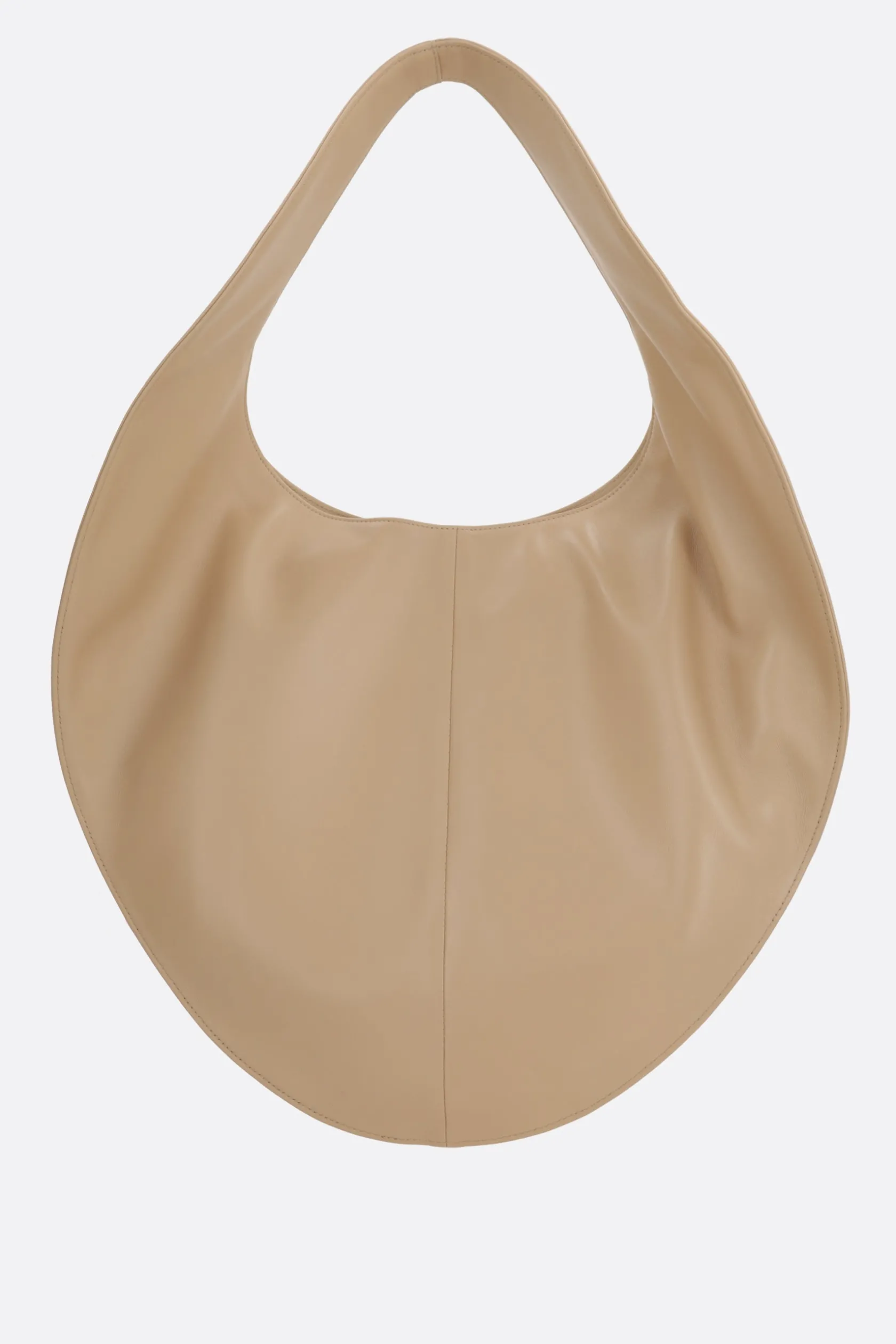 Borse A Mano>MAEDEN Market tote in pelle liscia Marrone