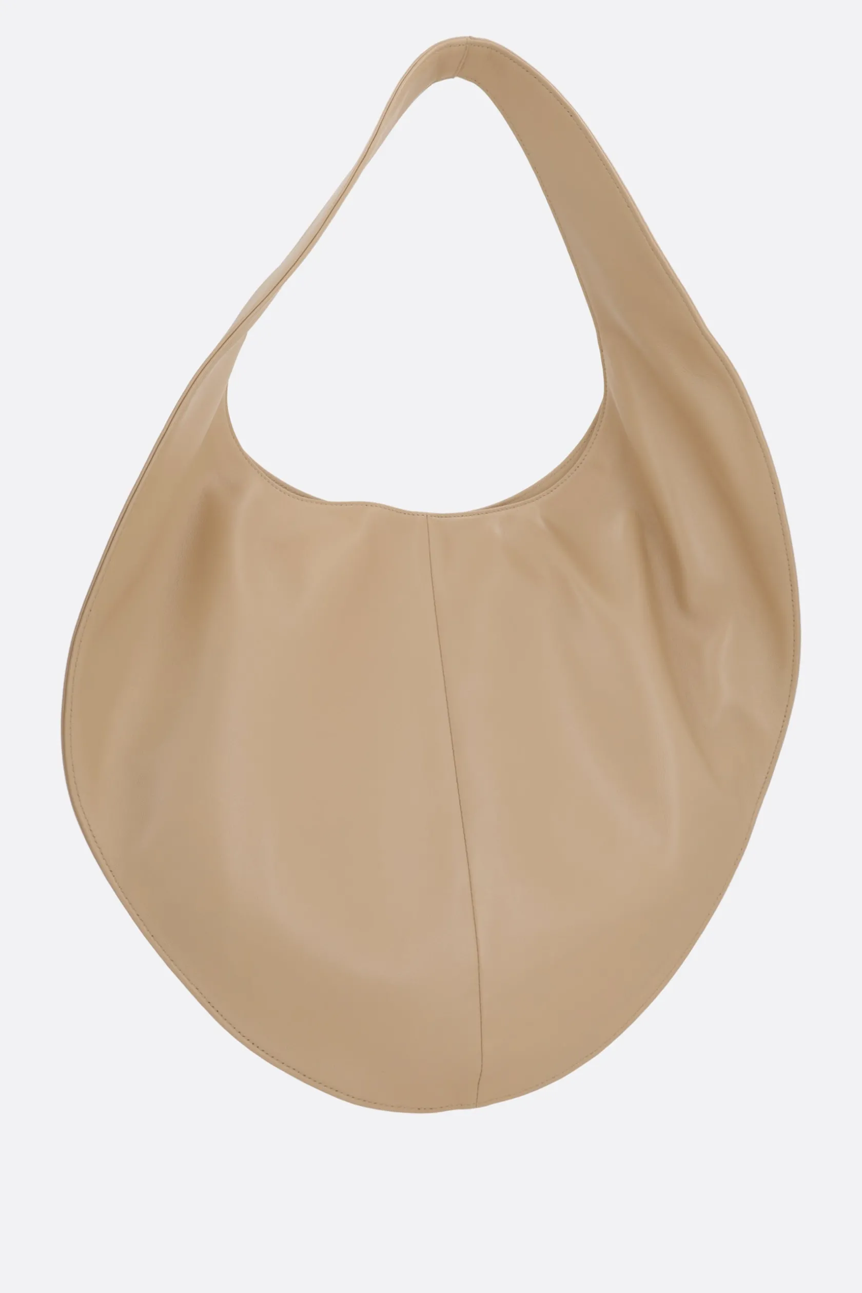Borse A Mano>MAEDEN Market tote in pelle liscia Marrone