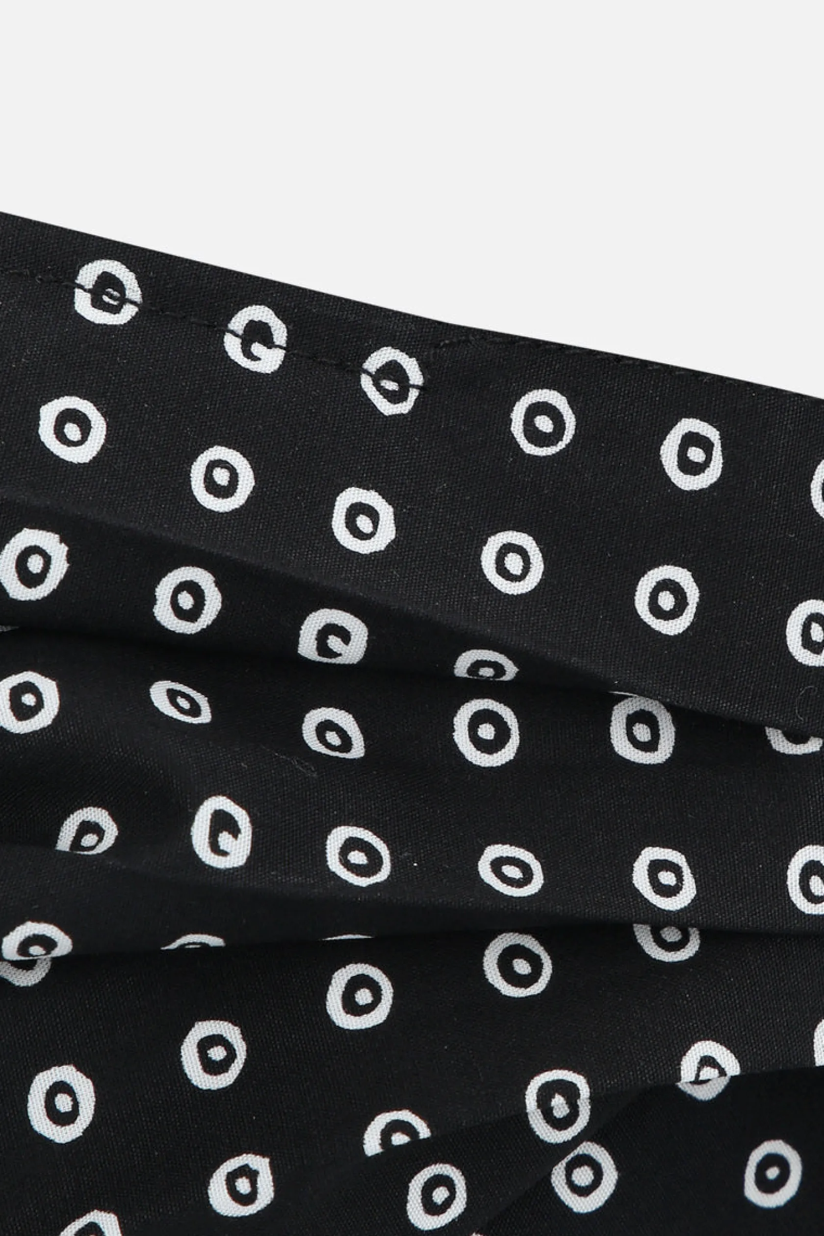 Lifestyle>10 CORSO COMO mascherina in tessuto stampa cerchi signature Nero