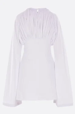 Abiti>DURAN LANTINK mini abito in jersey con drappeggio Bianco