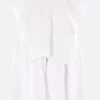 Abiti>HODAKOVA mini abito smanicato Darling in cotone e lino Bianco
