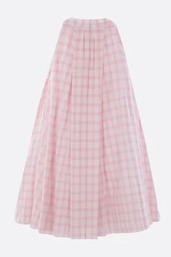 Abiti>LOEWE miniabito in cotone a quadri Rosa