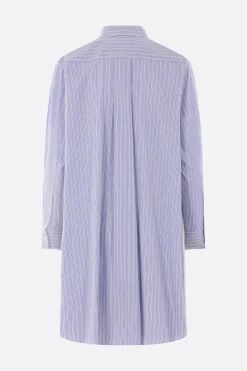 Abiti>SACAI miniabito in popeline a righe Blu