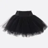 Gonne>SIMONE ROCHA minigonna in tulle e raso Nero