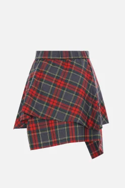 Gonne>VIVIENNE WESTWOOD minigonna kilt Marta in lana tartan Multicolor