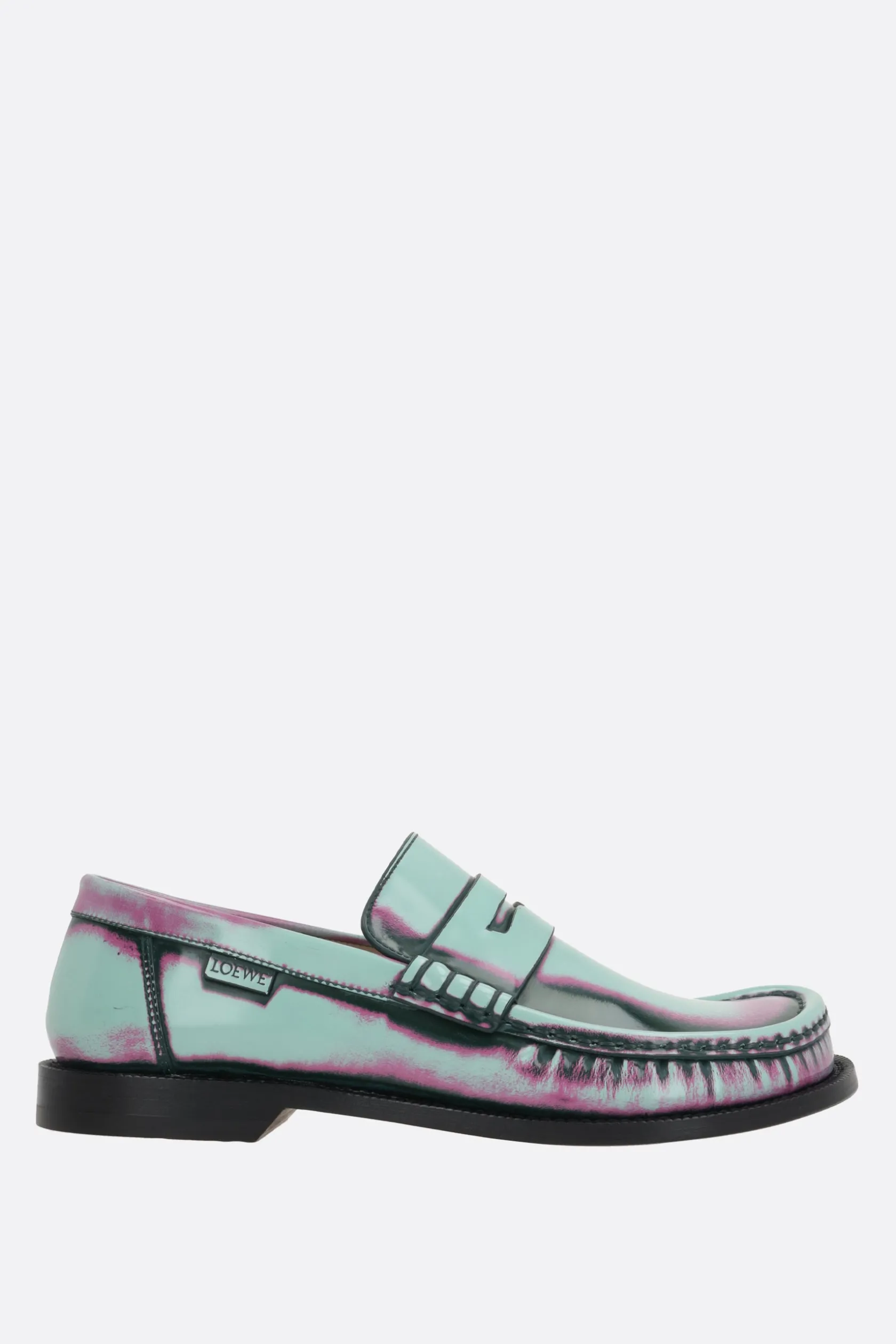 Scarpe Basse>LOEWE mocassino Campo in pelle spazzolata Multicolor