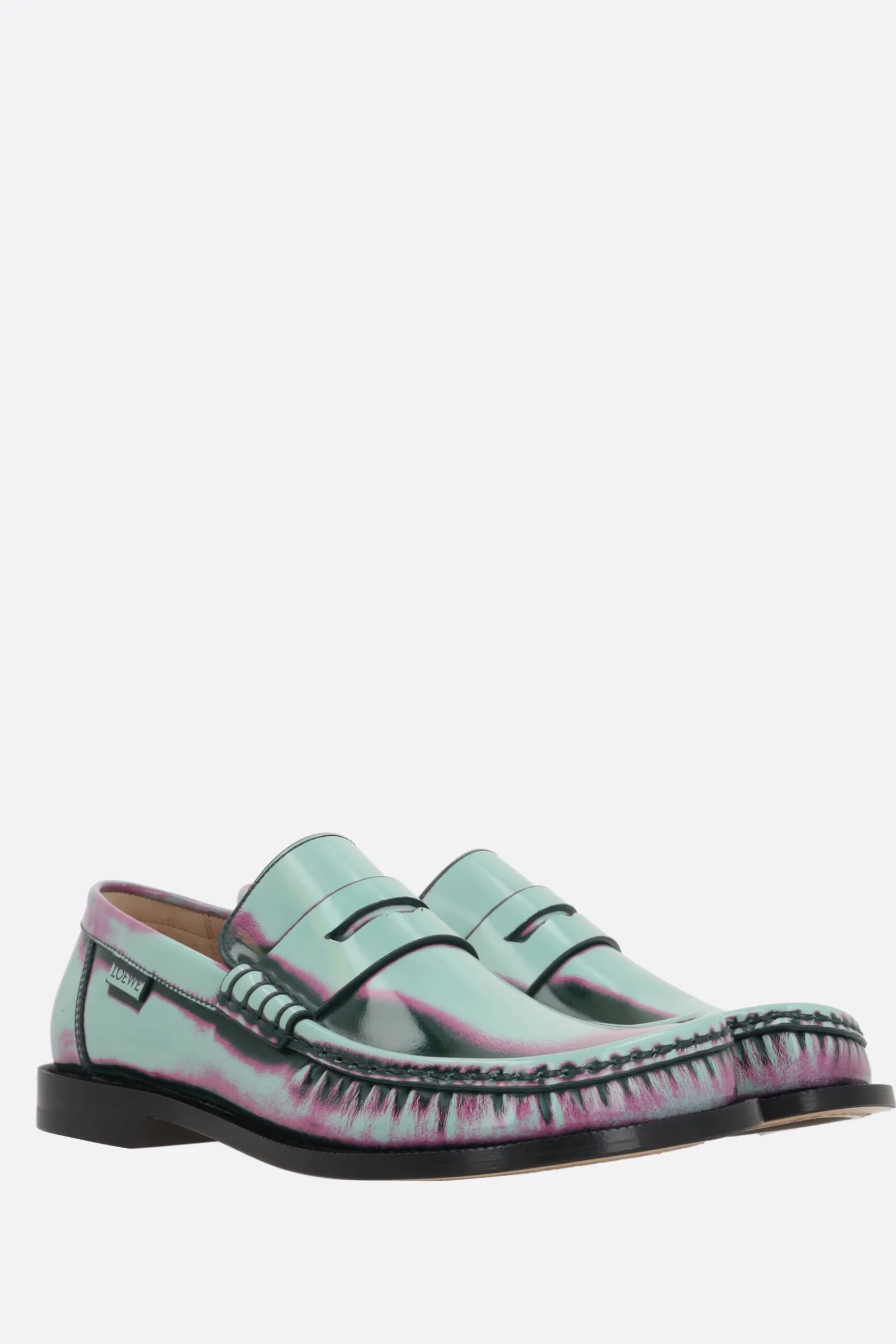 Scarpe Basse>LOEWE mocassino Campo in pelle spazzolata Multicolor