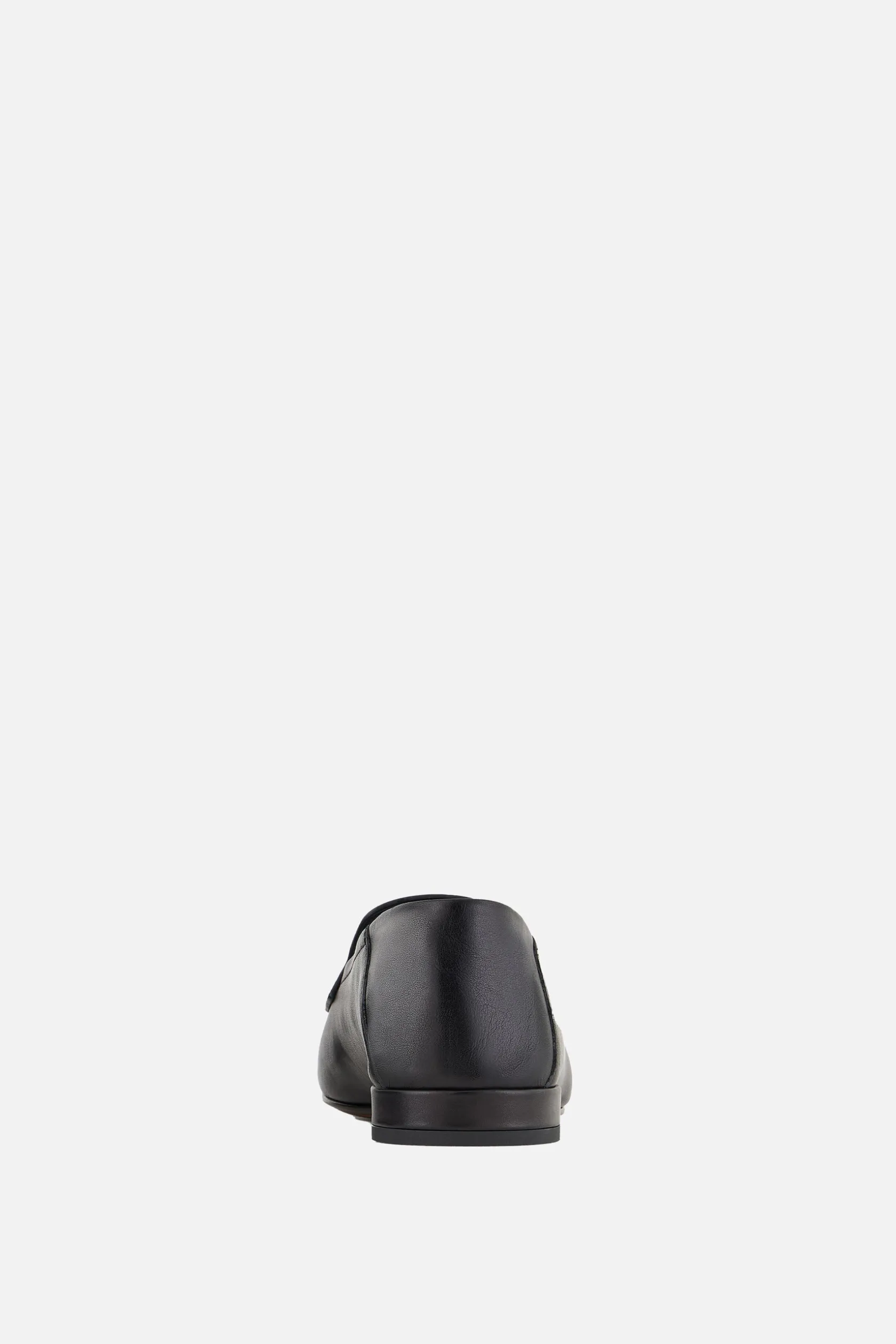 Scarpe Basse>GIORGIO ARMANI - 10 CORSO COMO mocassino in pelle liscia Nero