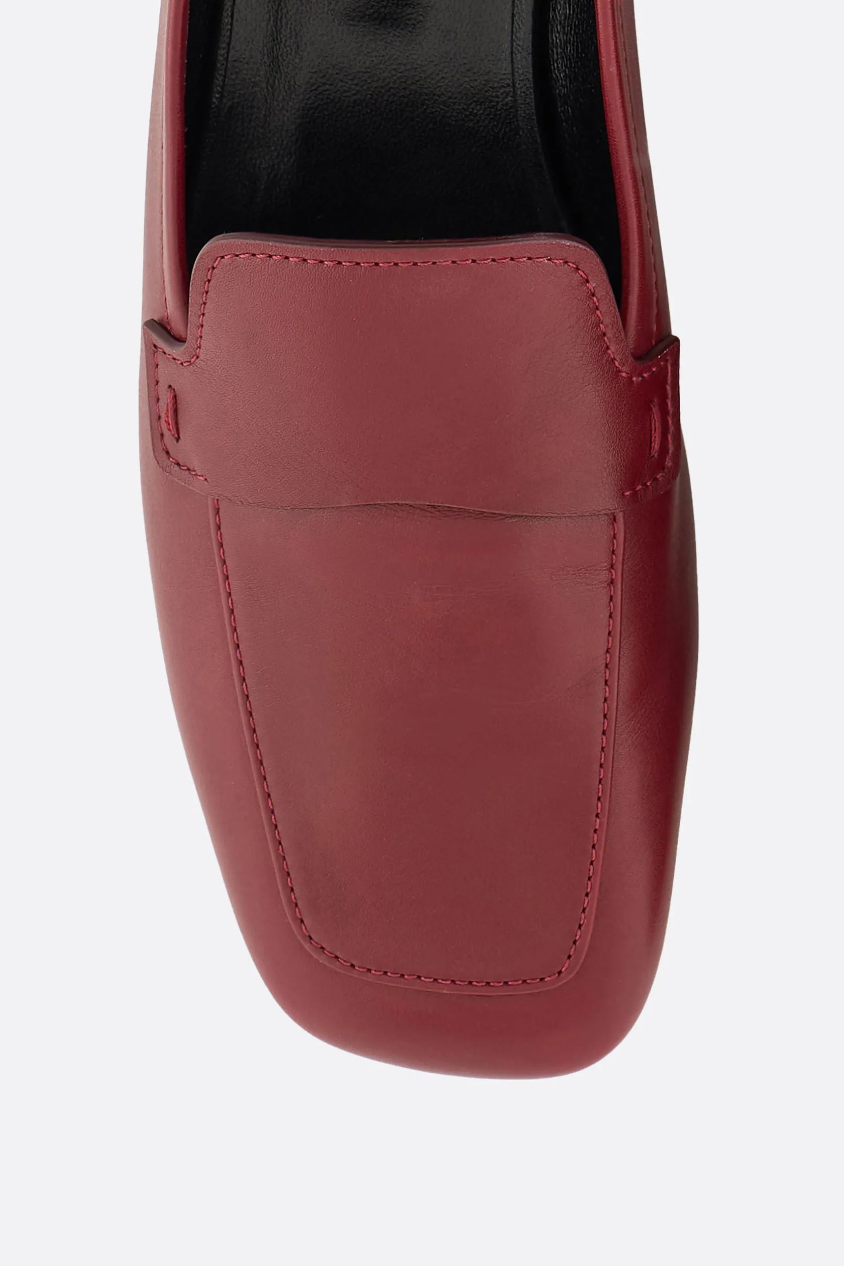 Scarpe Basse>GIORGIO ARMANI - 10 CORSO COMO mocassino in pelle liscia Rosso