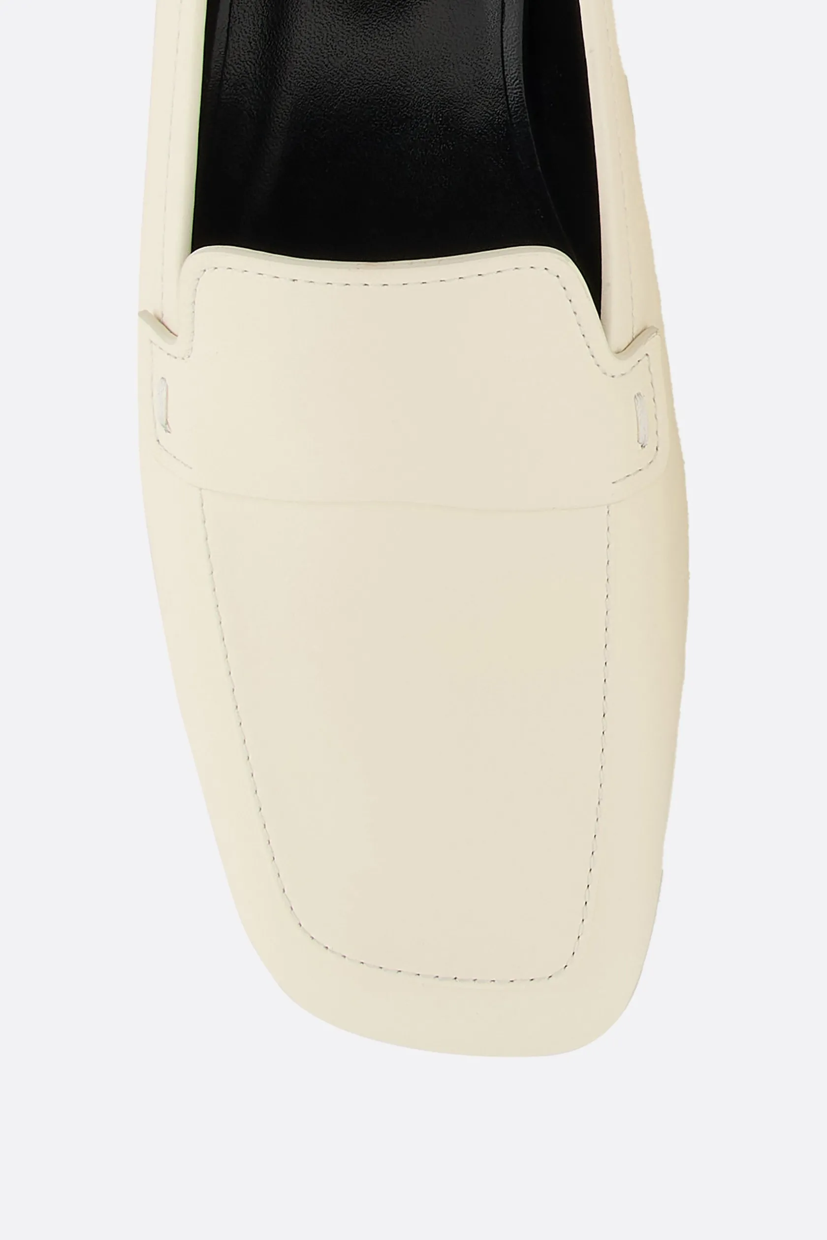 Scarpe Basse>GIORGIO ARMANI - 10 CORSO COMO mocassino in pelle liscia Bianco