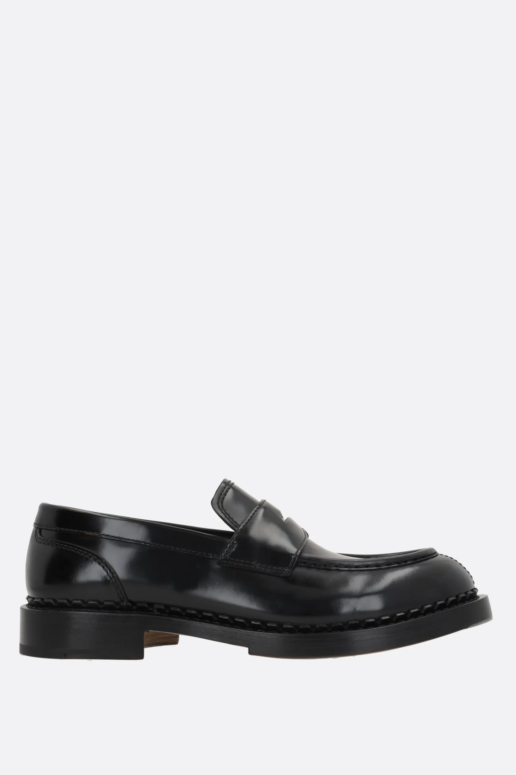 Mocassini E Slippers>SANTONI X 10 CORSO COMO mocassino in pelle lucida Nero