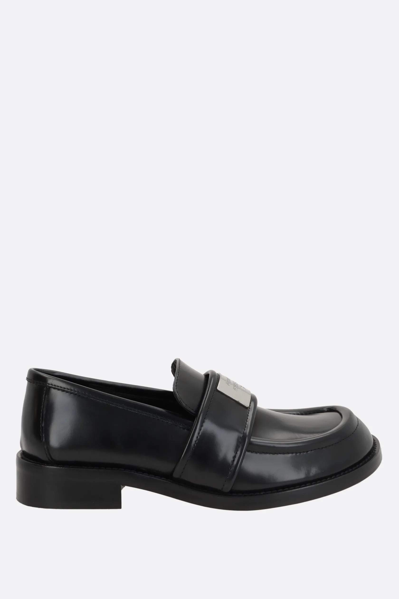 Scarpe Basse>ACNE STUDIOS mocassino in pelle spazzolata Nero