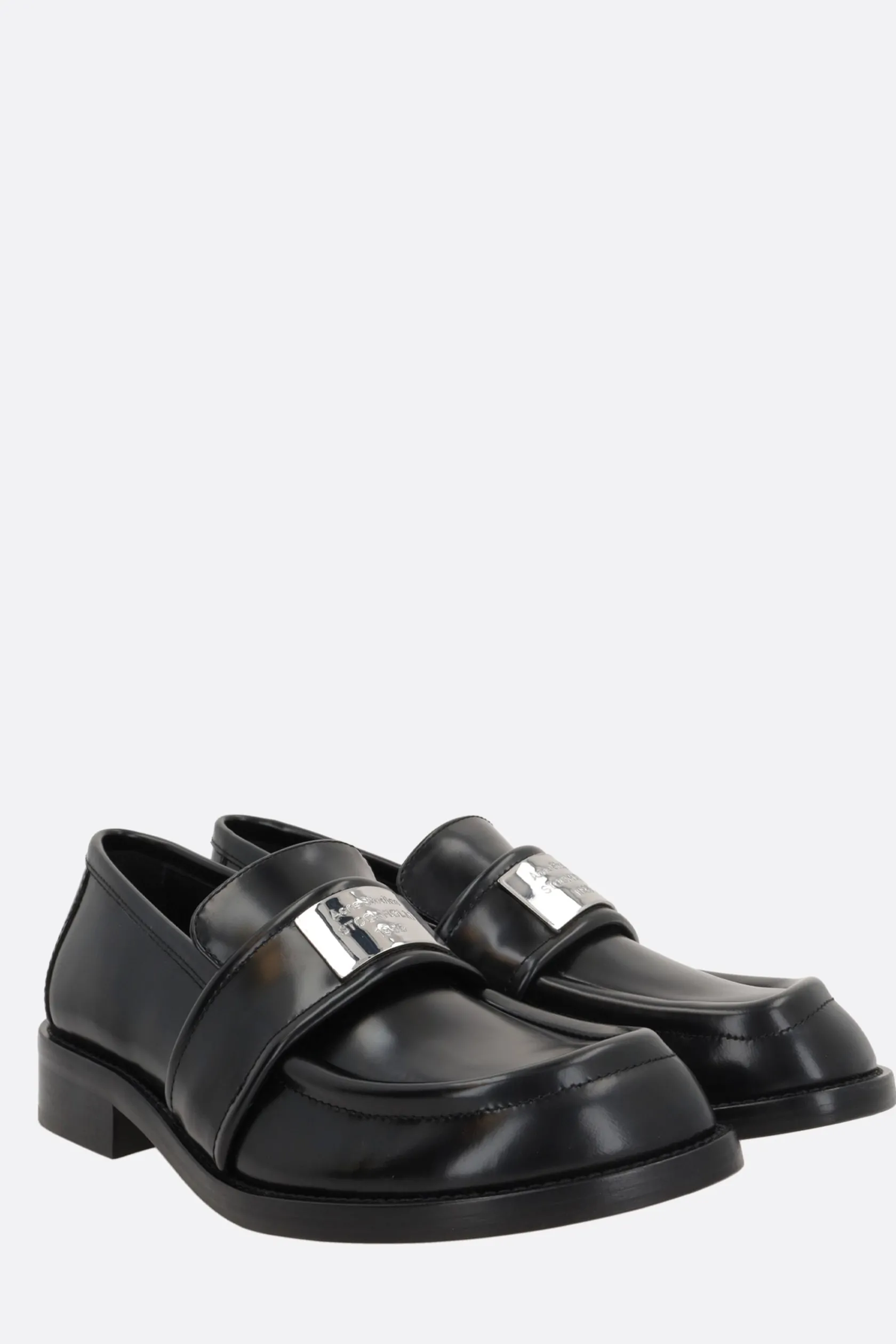 Scarpe Basse>ACNE STUDIOS mocassino in pelle spazzolata Nero