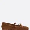 Scarpe Basse>HEREU mocassino mary-jane Lorea in suede Marrone