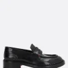 Scarpe Basse>SANTONI X 10 CORSO COMO mocassino penny in pelle spazzolata Nero